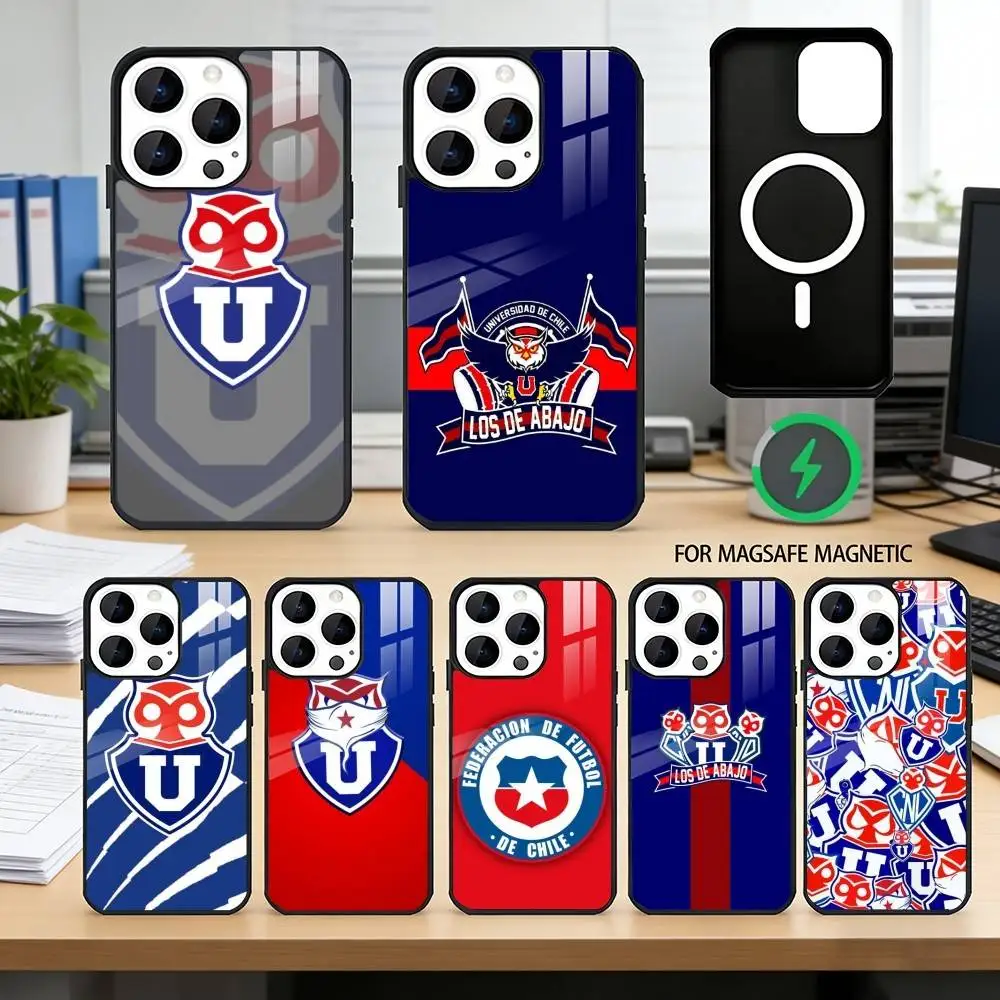 

Club U-Universidad de C-Chile Phone Case For iPhone17,16,15,14,13,12,11 Plus,Pro Magnetic For Magsafe Wireless Charging