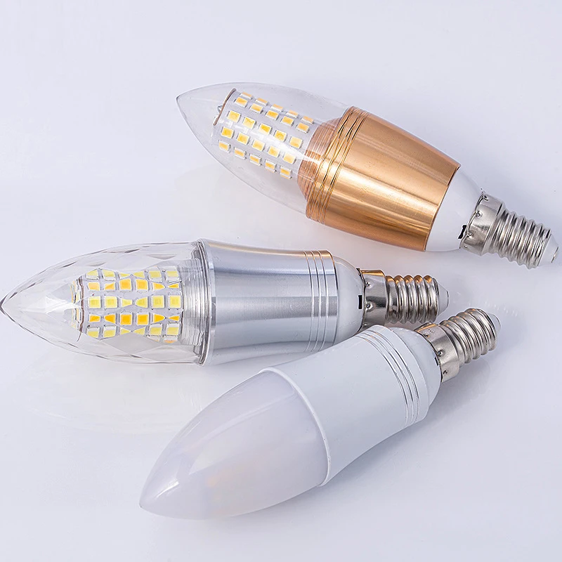 High Quality LED Candelabra Bulb E14 LED Candle Bulbs 5W 7W 9W 12W Daylight White Color Changing Chandelier Bulbs for Pendant