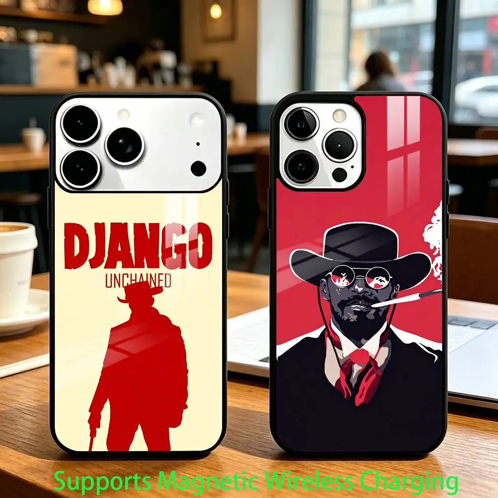 

Movie D-Django U-Unchained Phone Case For iPhone17,16,15,14,13,12,11 Plus,Pro Compatible with magnetic wireless charging