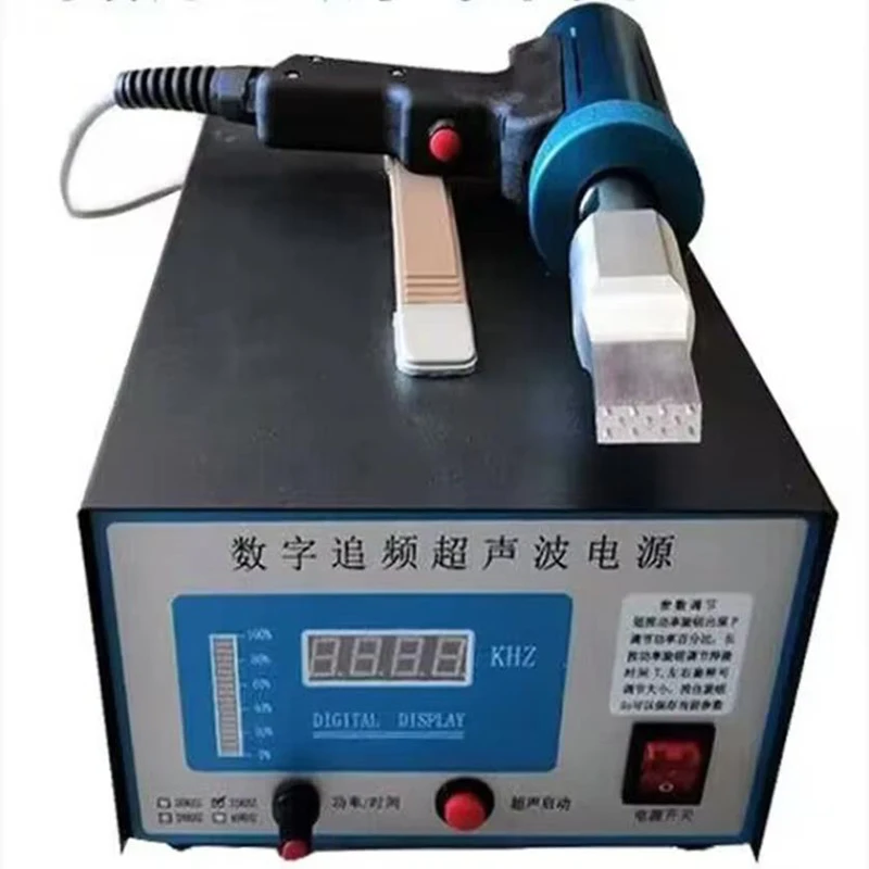 

Digital Frequency Tracking Ultrasonic Spot Welding Machine Chicken Farm PP with Ultrasonic Fecal Cleaning Welding Machine 28K