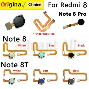 Bilashmart Side / Back Power Button Touch ID Finger Scanner Fingerprint Sensor Flex Cable Xiaomi Redmi Note 8 8T Pro Plus Prime