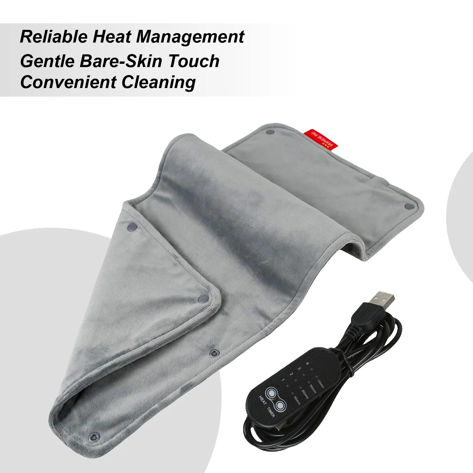 

Portable Heating Pad USB Charging Warming Blanket USB Charging Neck Heating Pad For Neck Back Leg Knee Abdomen Period Cramps Bed