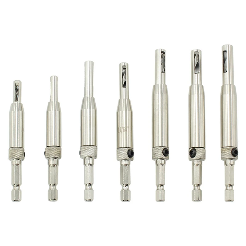 10 pz porta e finestra cerniera foro apri utensile elettrico trapano Set argento acciaio lavorazione del legno posizionamento testa Batch antiscivolo
