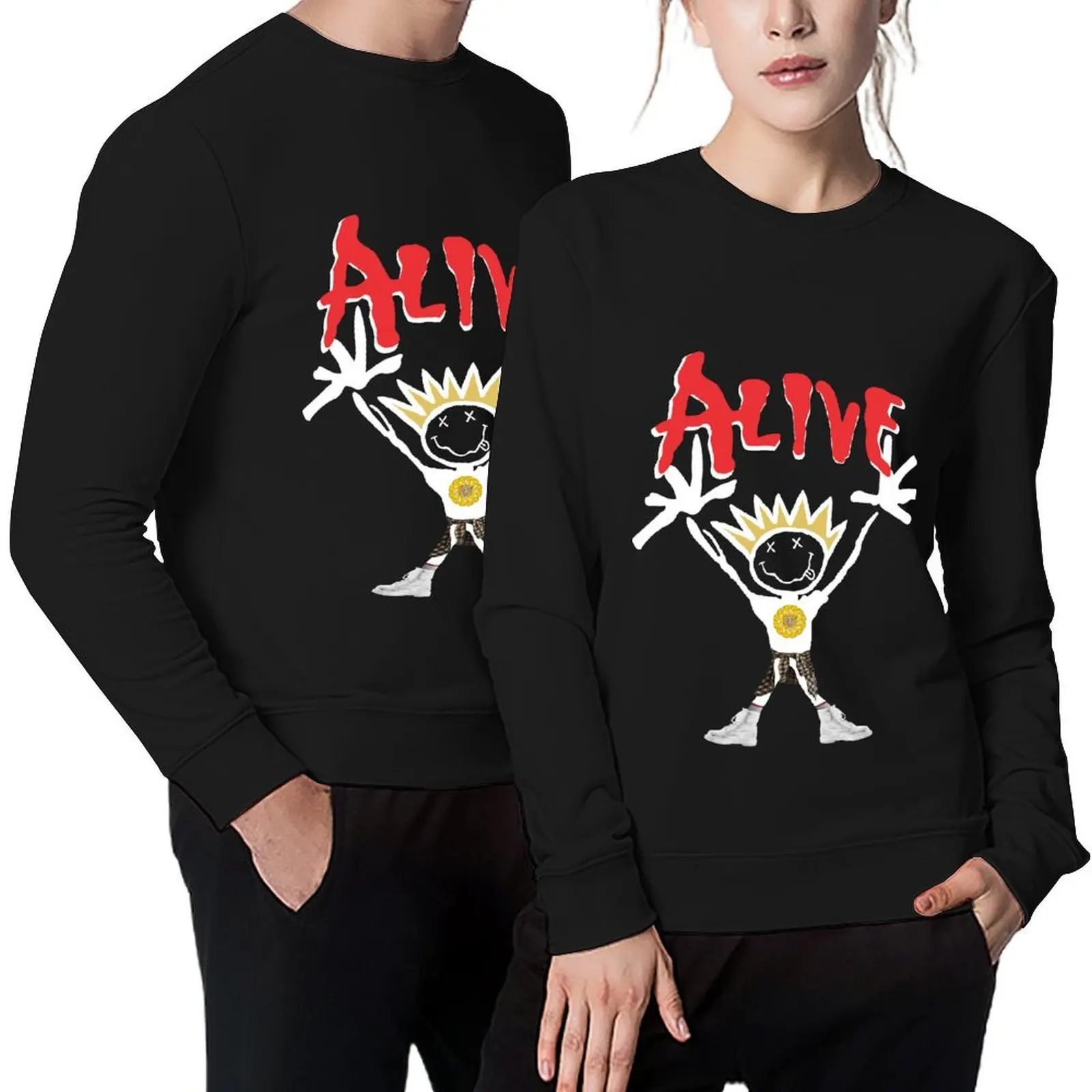 

Alive! 90's Tribute Show/Band Pullover autumn jacket men clothes for men autumn new products mens clothing new in sweatshirts