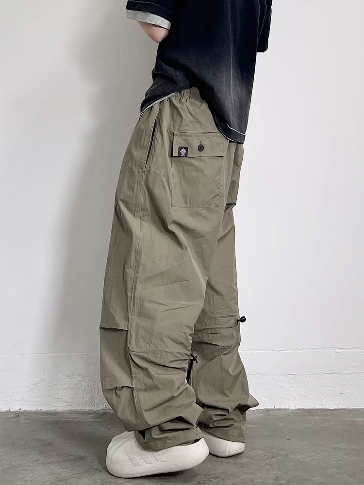 

Узкие прямые рабочие брюки в винтажном уличном стиле, тонкие, весенне-летние, повседневные, из хлопка, в стиле Umbrella Soldier, модные