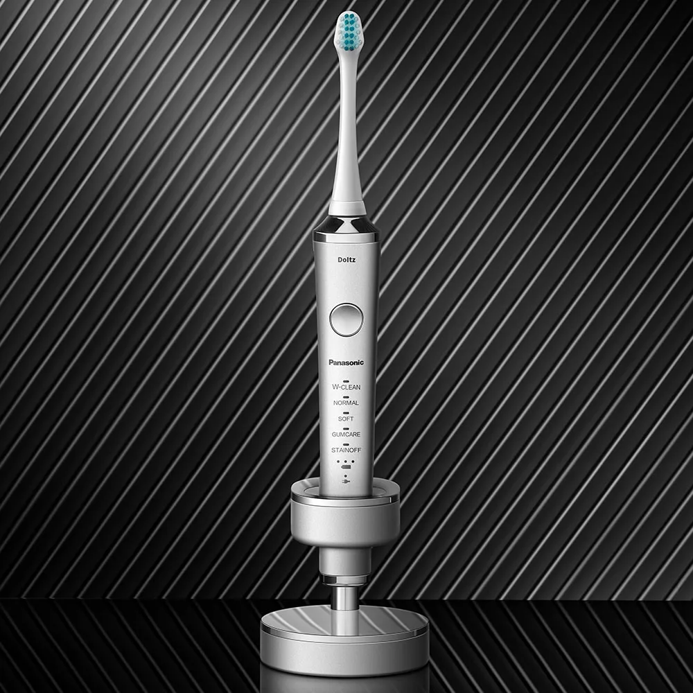 Panasonic Electric Toothbrush Silver Floating Charging 5 Modes Dupont Bristles Unisex IPX7 Waterproof Home Electric Toothbrush