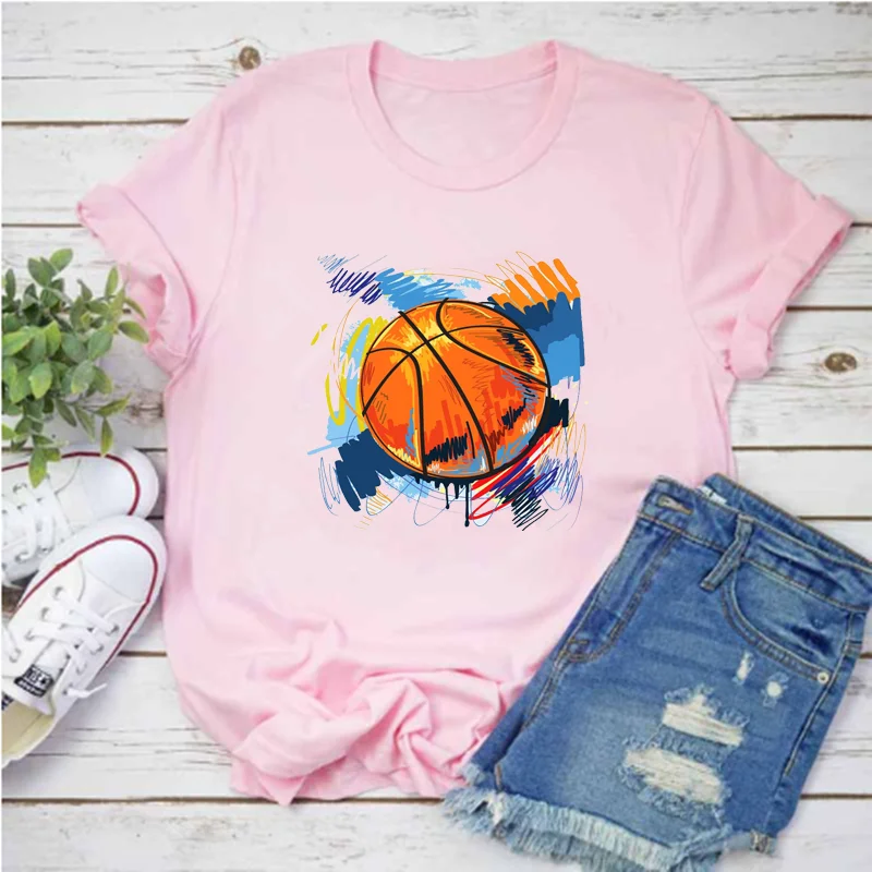 Women's new printed T -shirt printing basketball star T -shirt Christmas gift 2022 women's clothing