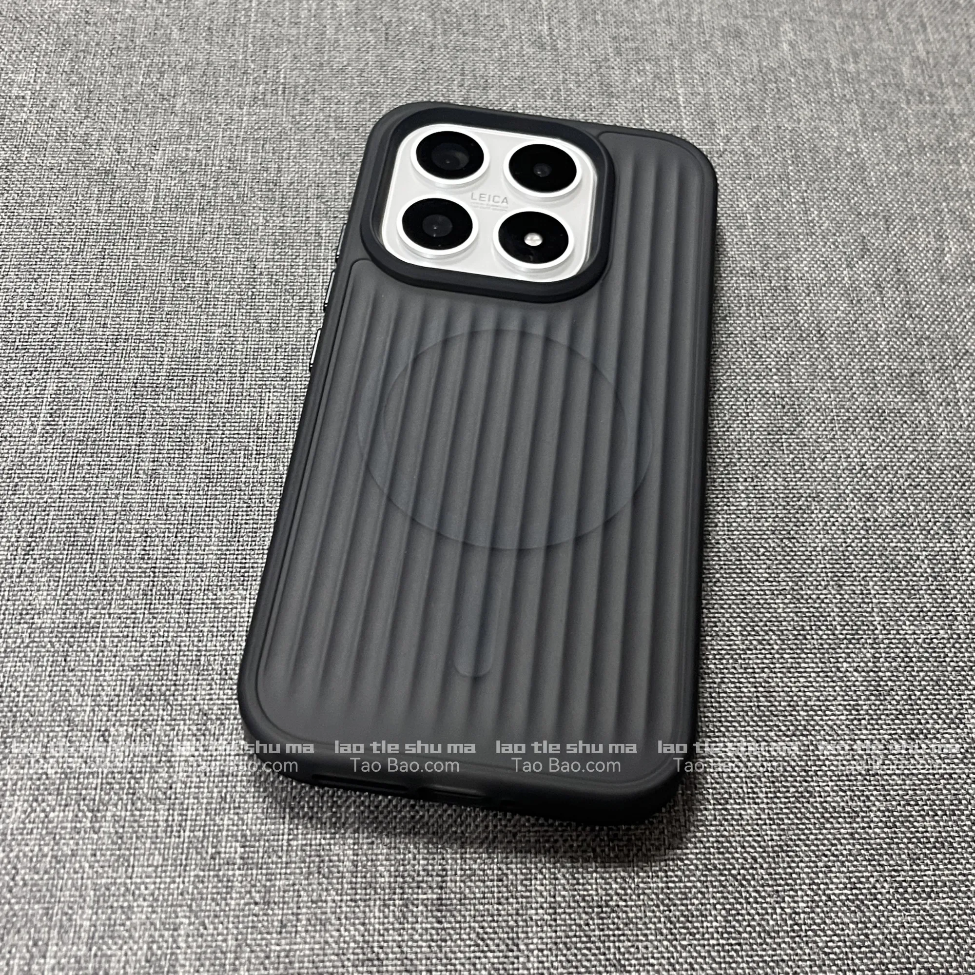 Etui Magsafe do Xiaomi 17, luksusowe, karbowane, z magnesami, do bezprzewodowego ładowania, miękka obudowa z modnymi krawędziami. — zdjęcie produktu 4