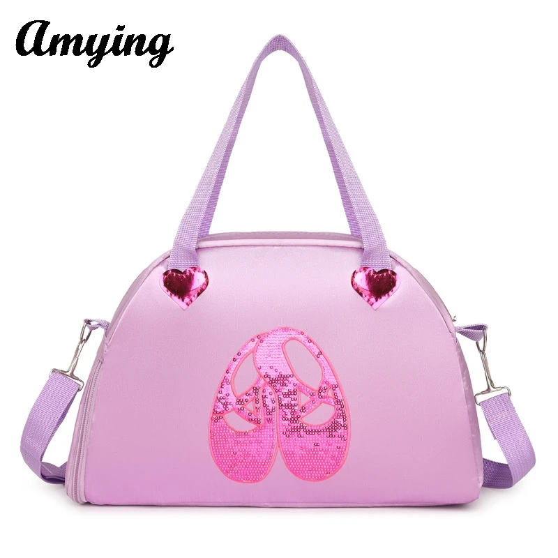 Mochila de un hombro para niños, bolso de Baile de Princesa para niñas, bolso de Ballet latino, paquete de almacenamiento de día, bolsos de mano