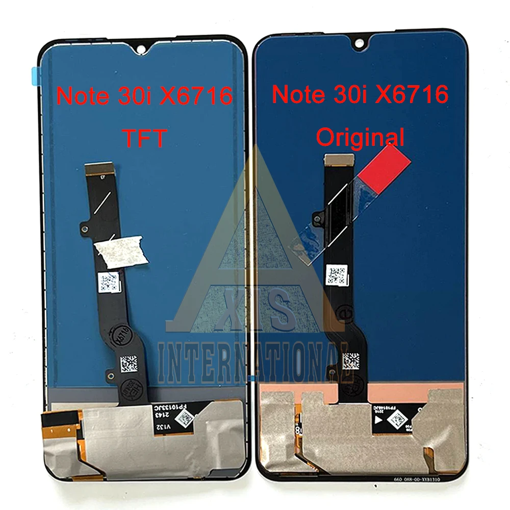 6.78\'\' For Infinix Note 30 4G X6833B LCD Display Screen Touch Digitizer For Infinix Note 30i X6716  X6716B Note 30 5G X6711Frame