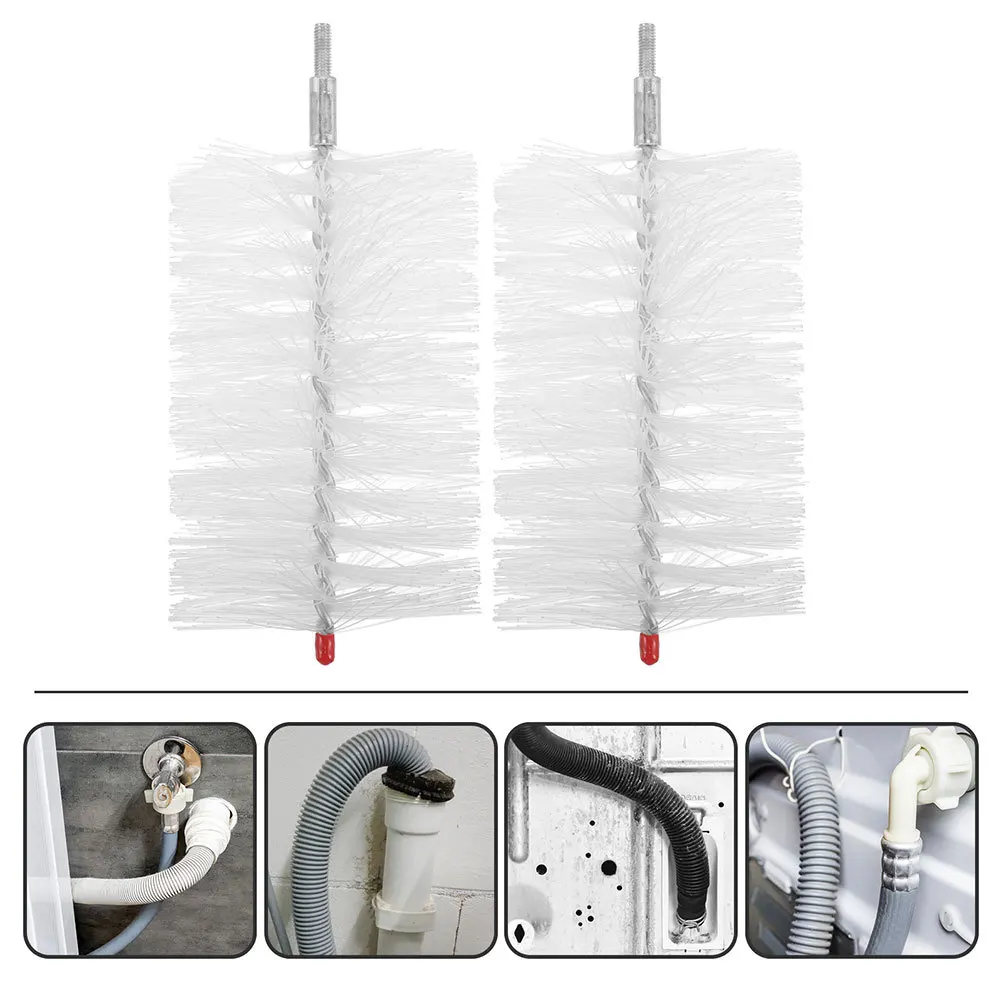 

Drain Hose Brush Head Sturdy For Washing Machine Cleaner Portable Replacement Brush For Tank Hose Cleaning