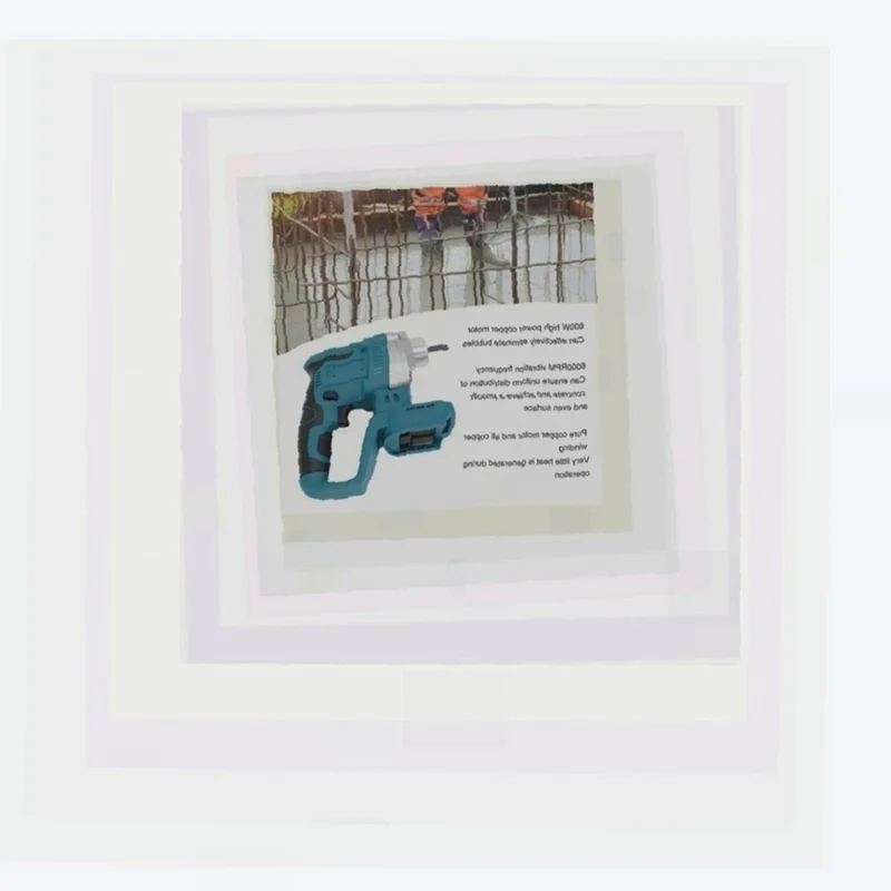 600W Cordless Electric Concrete Vibrator 6000RPM portable pencil cement vibrator Vibrating Tool Suitable for
