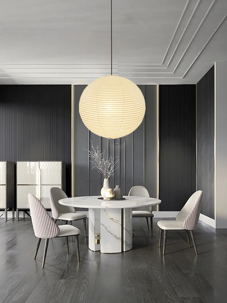 Led Paper Creative Ceiling Pendant Lights Sphere Business Light Fixture Lampara Techo Cafe Restaurant Decoration Lighting