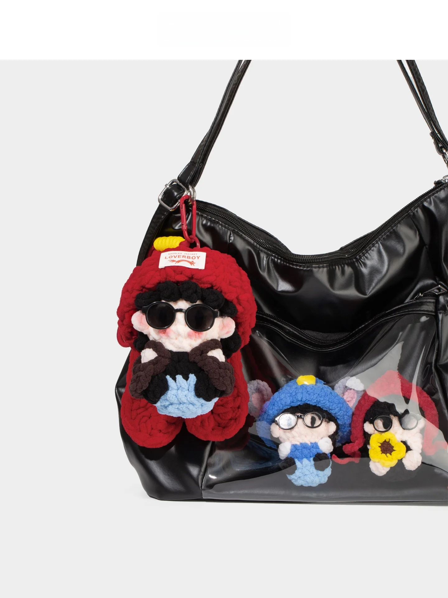 Hand Knitted Doll Ear Drop Rabbit Bag Charm Finished Product Support Material Gift Chinese Origin Basic Style No Brand