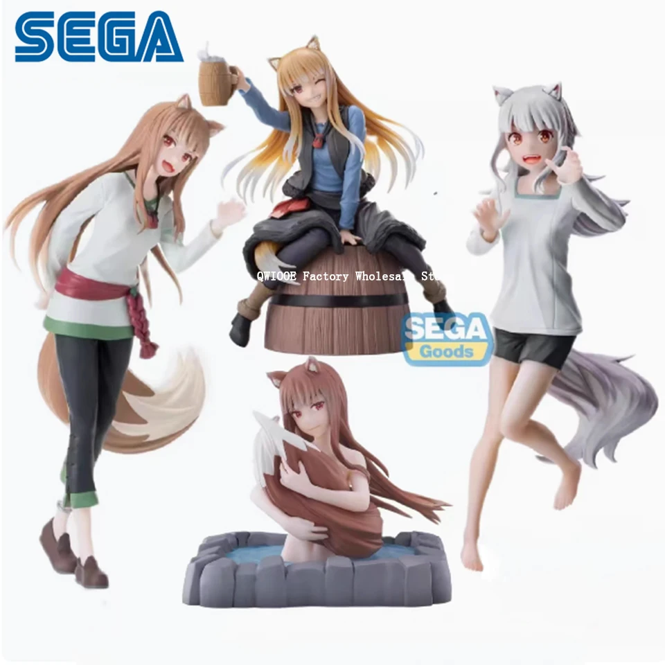 Original Genuine SEGA Luminasta  Spice And Wolf Series 15cm Holo Anime Figure Model Collection Toys For Boyfriend Gift Wholesale