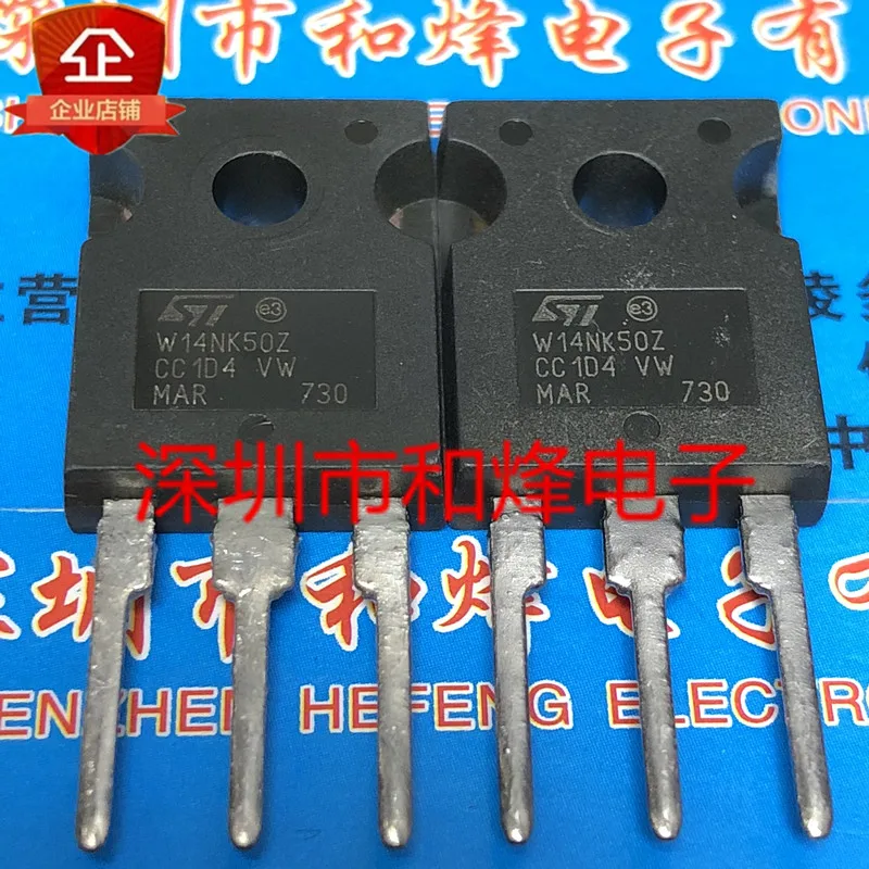 5PCS-10PCS STW14NK50Z W14NK50Z  TO-247 500V 14A  Import Original In Stock 100%Test Quality Guarantee