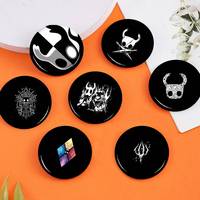 Game Hollow Knight Creative Pins Funny Smiley Faces Round Snap-in Brooch Badge Backpack Hat Accessories Jewelry Gifts