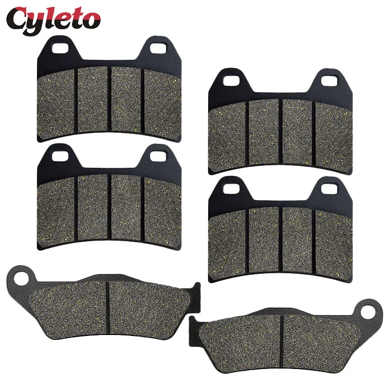 Cyleto Motorcycle Front or Rear Brake Pads for Moto Guzzi Breva 850 1100 1200 Griso Norge 1200 GT Sport 1200 Stelvio 1200 8V NTX