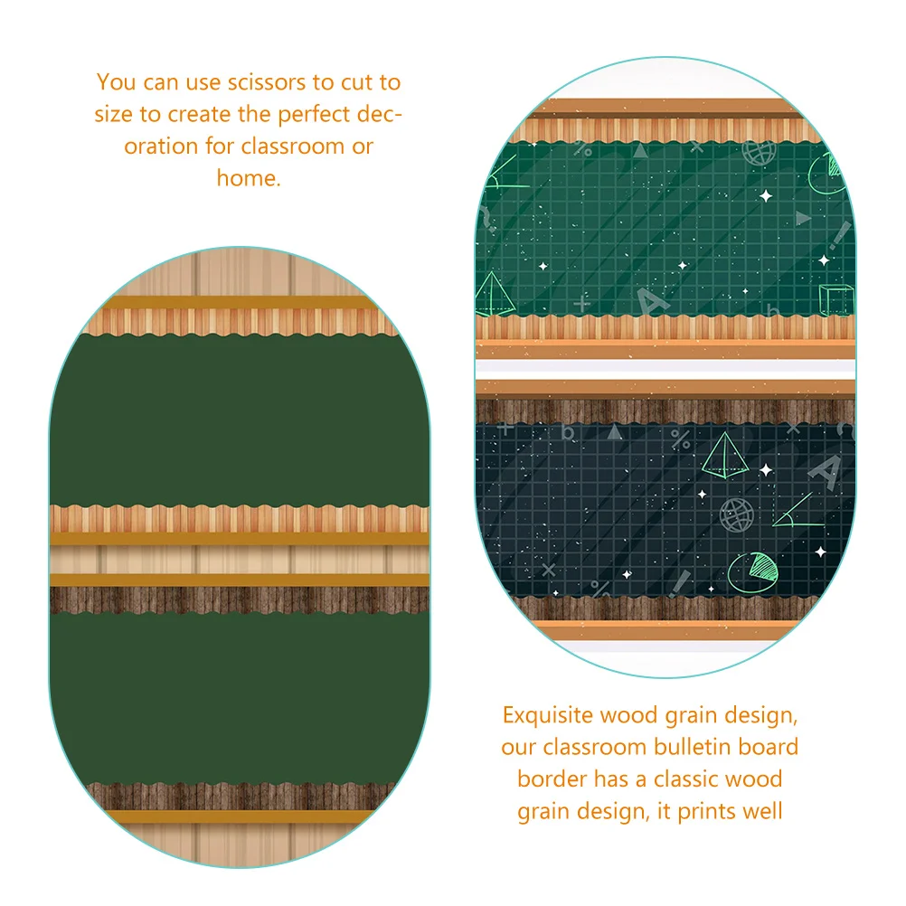 

Chalkboard Stickers Bulletin Border Decoration Decorative Border. Classroom Decorations for Blackboard Frame Strips