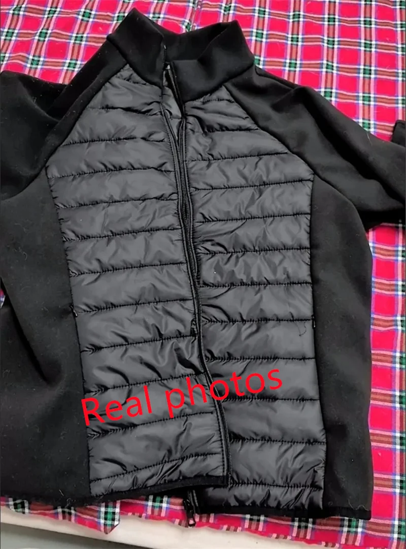 Spliced Motion Cotton-padded Jacket Women's Sweatshirt Stand-up Collar Warm Slim Coat Outdoor Sports Outerwear Autumn Winter