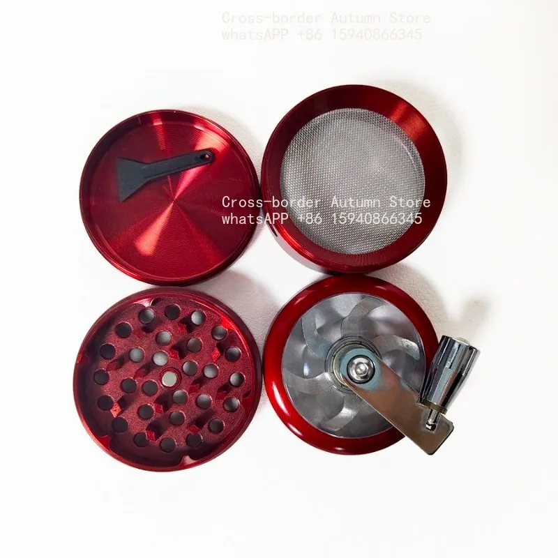 40/50/63 mm4 layer bicolor metal hand rotating seasoning grinder, household kitchen tool