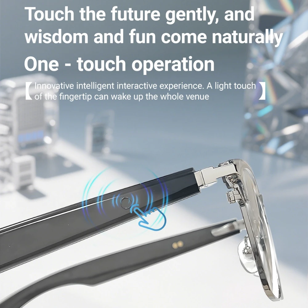 GT-33 النظارات الذكية المضادة للضوء الأزرق النظارات الشمسية ترجمة صوت التحكم عن بعد الموسيقى نظارات نظارات مقاومة للماء #5