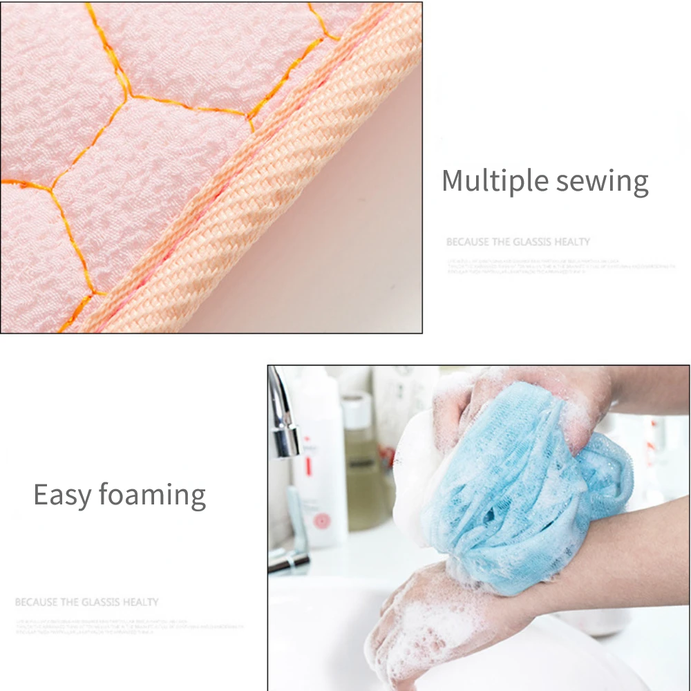 Picture 7: Premium Back Scrubber Body Towel Bath Cloth Deep Cleaning Reaching Straps Shower Rubbing Towel for Neck Shoulders