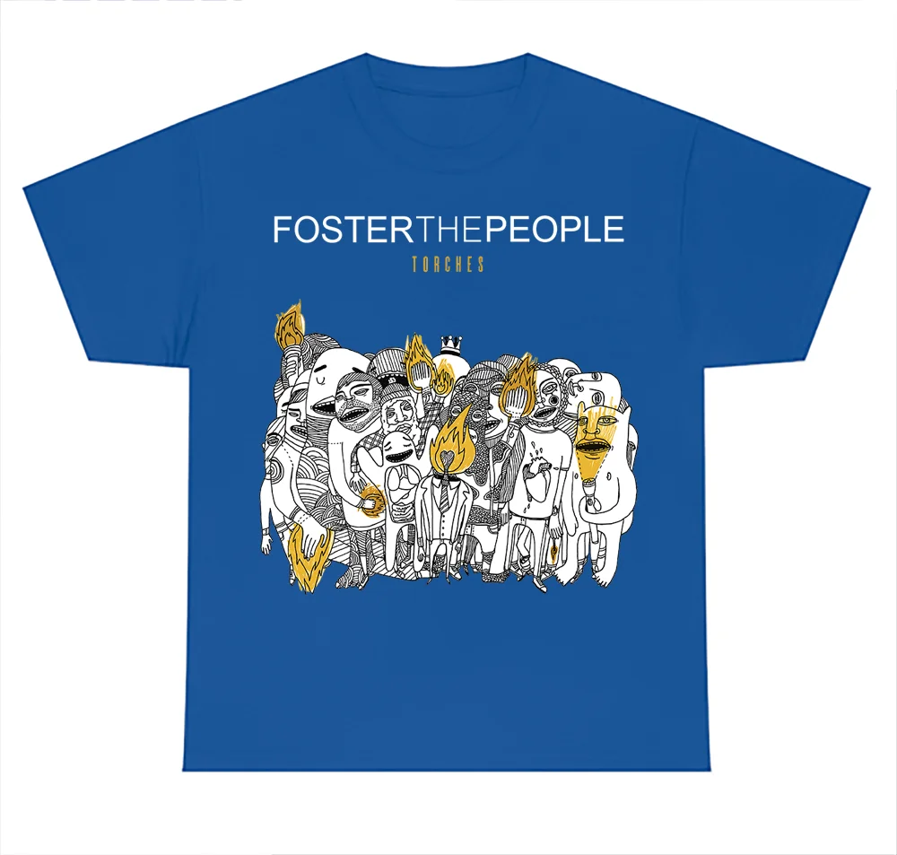 Foster The People band TORCHES T-shirt BLUE Short Sleeve S-5XL JY58