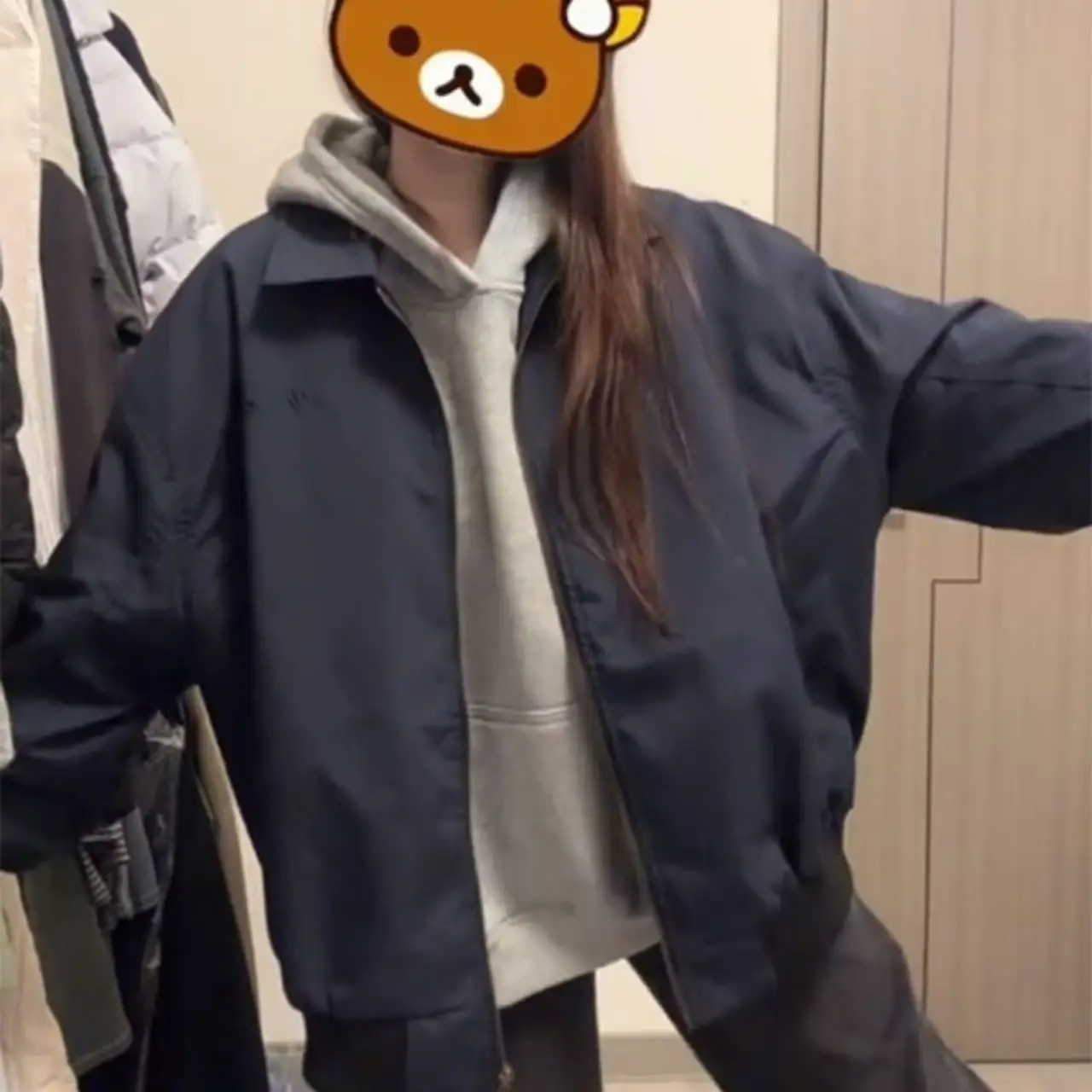 

Cobalt Blue American Retro Collar Jacket New Early Autumn Outerwear Women Casual Loose Baseball Sweater Open Cardigan Top