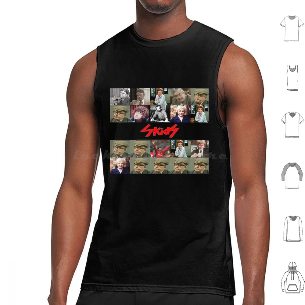 Skids T.v. Stars Tank Tops Print Cotton Music Punk Skids The Skids Tv Stars Crossroads Street Ena Sharples David Hunter Meg