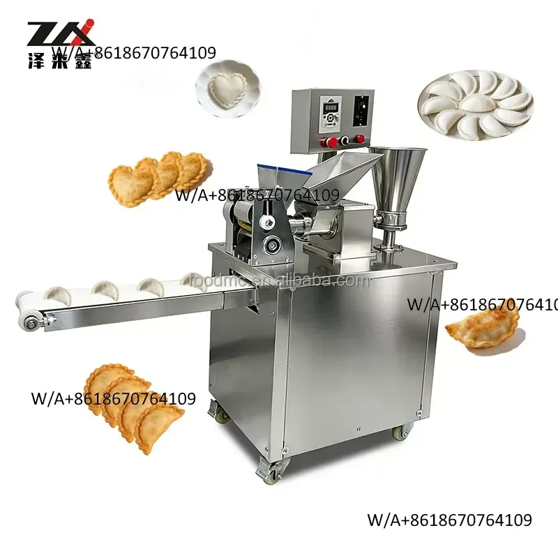 Commercial electric T100 automatic dumpling, samosa, spring rolls, pasta, empanadas, pie machine, motor power 6000 pcs/hour