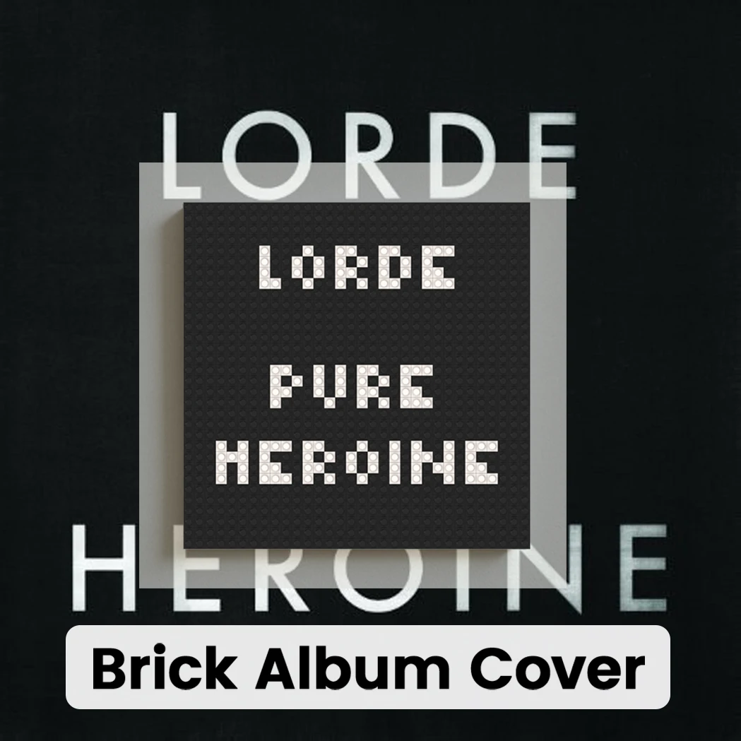 

L-Lorde Modern Pop Music Star Building Blocks Mosaic Pixel Art Brick Painting Creative Home Wall Decor Gift