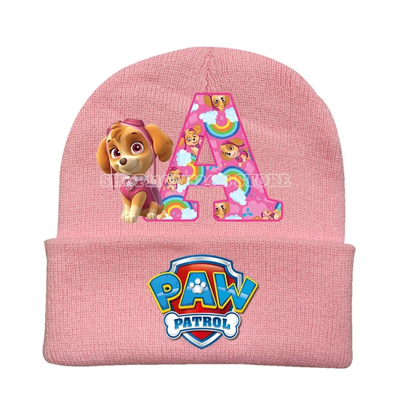 Paw Patrols Strickmütze Cartoon Anime Mädchen Kalte Kappen Chase Skye Pop Kopfschmuck Einfache Wolle Warme Wintermützen Kinder Geburtstagsgeschenk