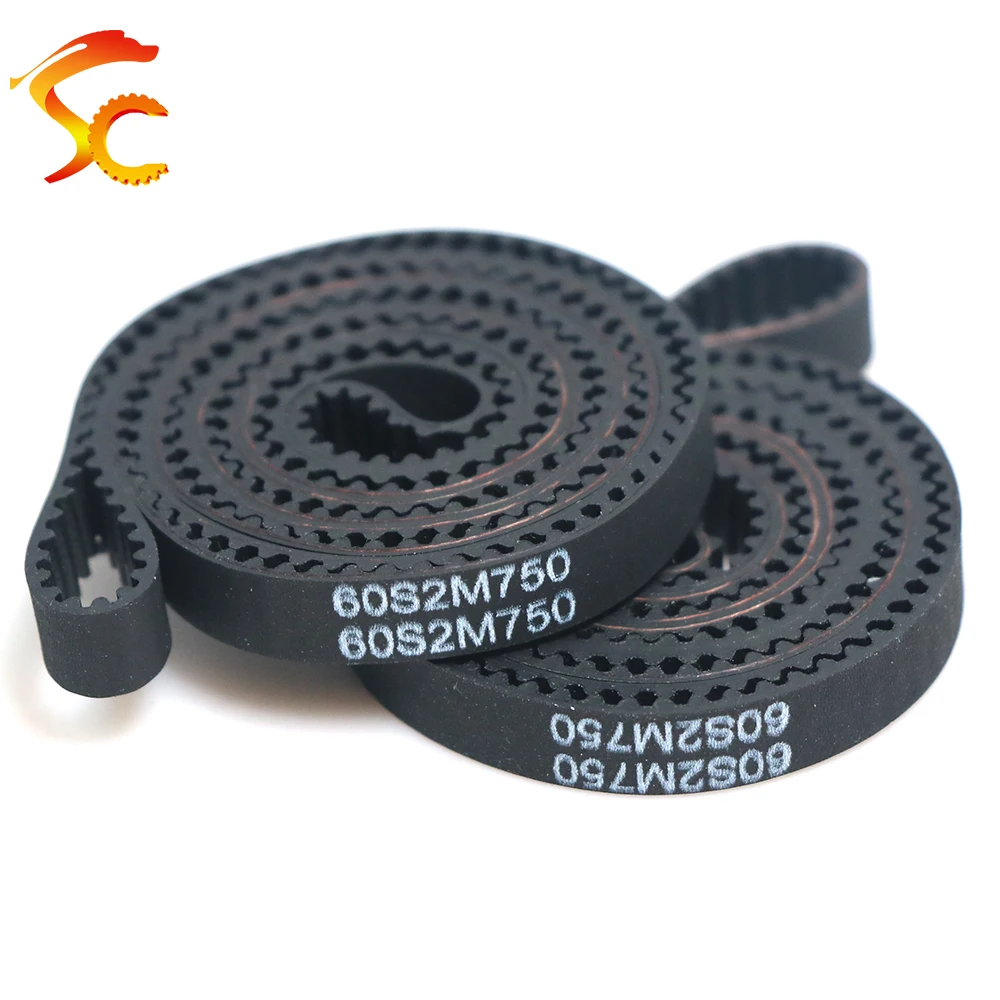 S2M Timing belt length 750/760/766/770/800/810/828/840/852/856mm Width 3~20mm STPD 2M Rubber Synchronous belt