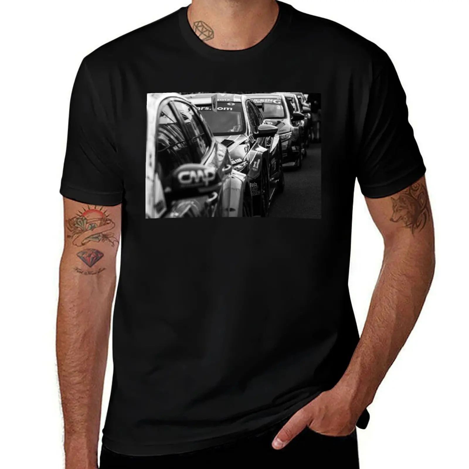 BTCC British Touring Car Lineup T-Shirt Casual Breathable Short Sleeve Top T-Shirt