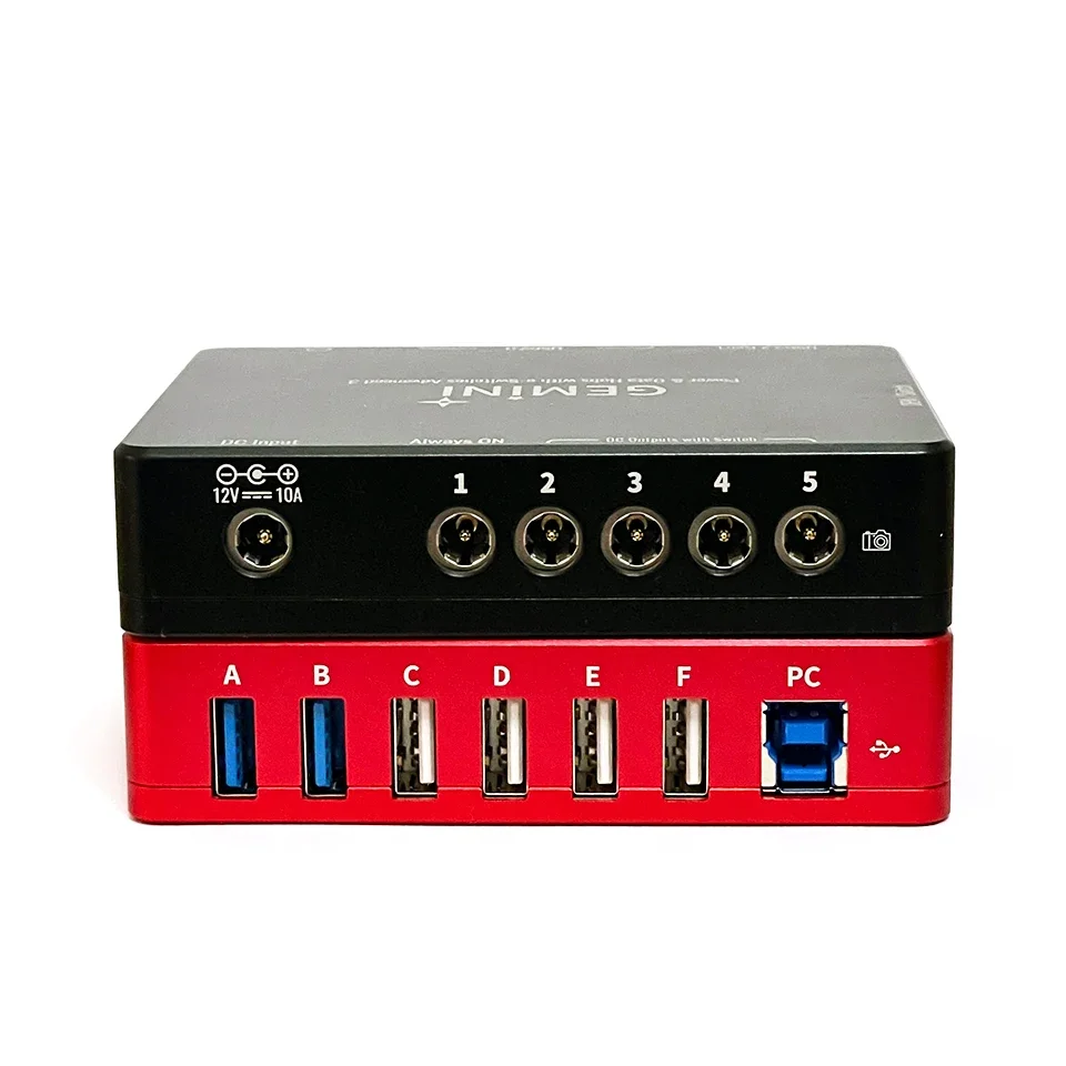SmCp Gemini Astro Power Box Hub Usb3.2+dc Ascom Power Box Astronomy Telescope Photography Power Management Box Type-c Interface