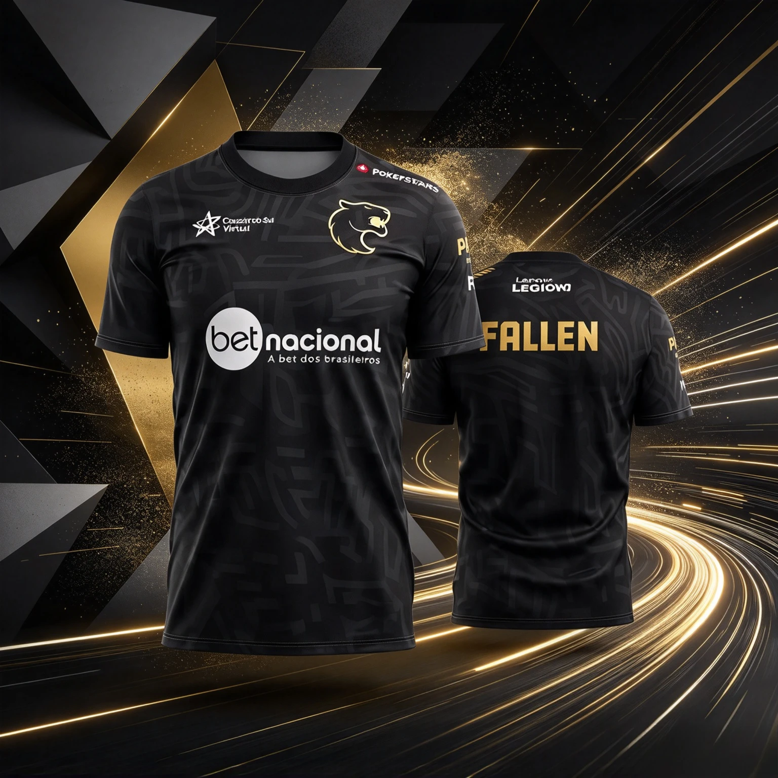 2026 Men's FURIA ESports Team Jersey CS2 Gaming T-Shirt FalleN Molooy Daily Training Tee Summer Casual Short-Sleeve Top Fan Gift