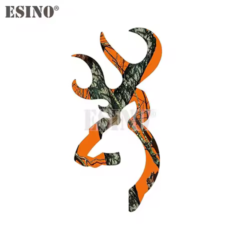 New Creative Funny Colorful Lucky Deer Head Decorative Sticker Cartoon PVC Decal Waterproof Car Body Pattern Vinyl