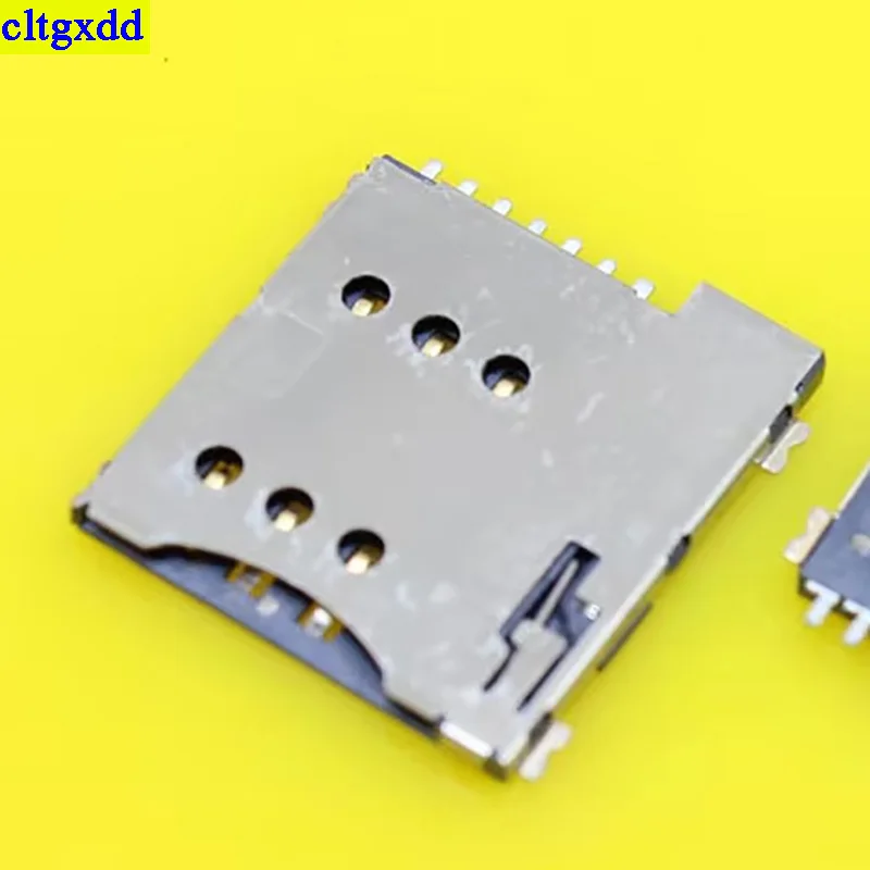 Picture 4: Cltgxdd 1 Piece KA-285 Real High Quality 7Pin Push Micro SIM Card Socket Holder Slot Replacement Connector