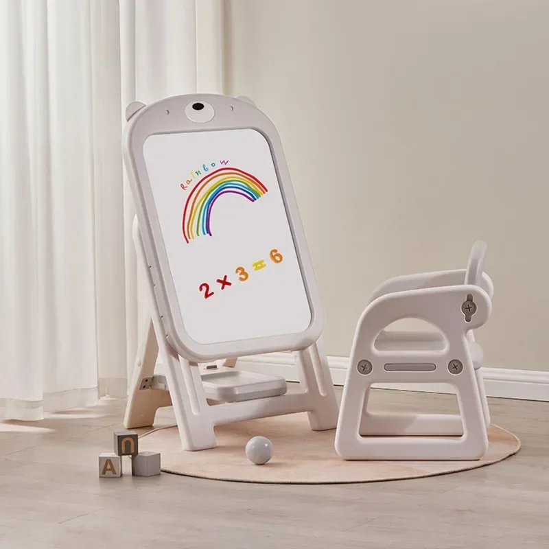 Furniture For Children Dust-free Children's Table Magnetic Stand Play Table For Kids Lifting Adjustment Writing Desk Triangle