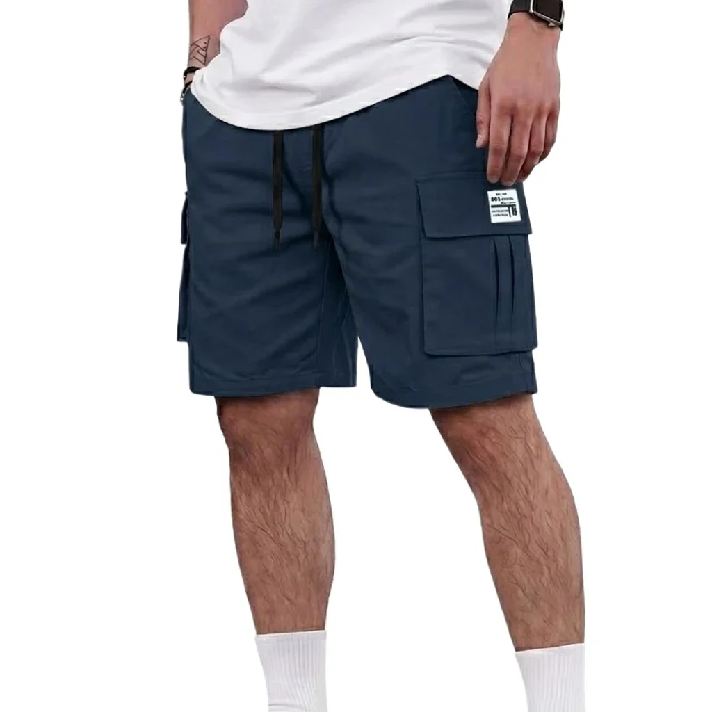 Mens Summer Casual Shorts Plus Size Knee Length Bottoms MultiPocket Tactical Shorts Ideal for Running Jogging Daily Work Ear