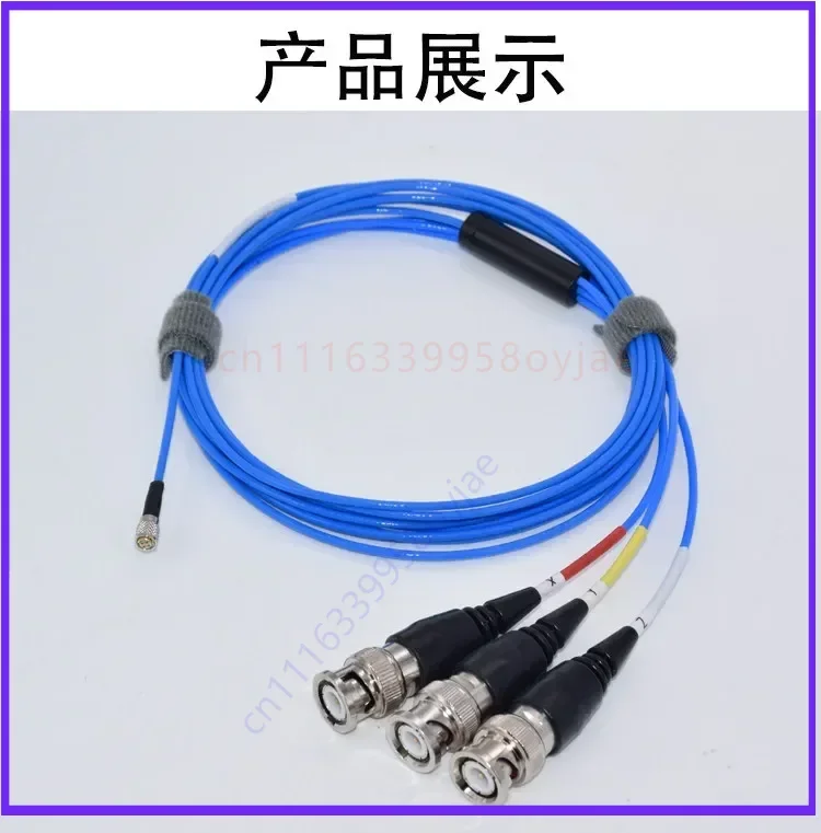 PCB034K8-36 Low-noise Cable for Three-axis Sensor Mini 4-Socket Plug To BNC
