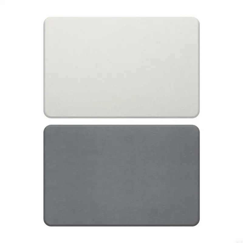 Natural Diatomite Shower Mat Quick Dry Bathroom Floor Mat Water Absorbent Kitchen Rug 40x30cm M68E