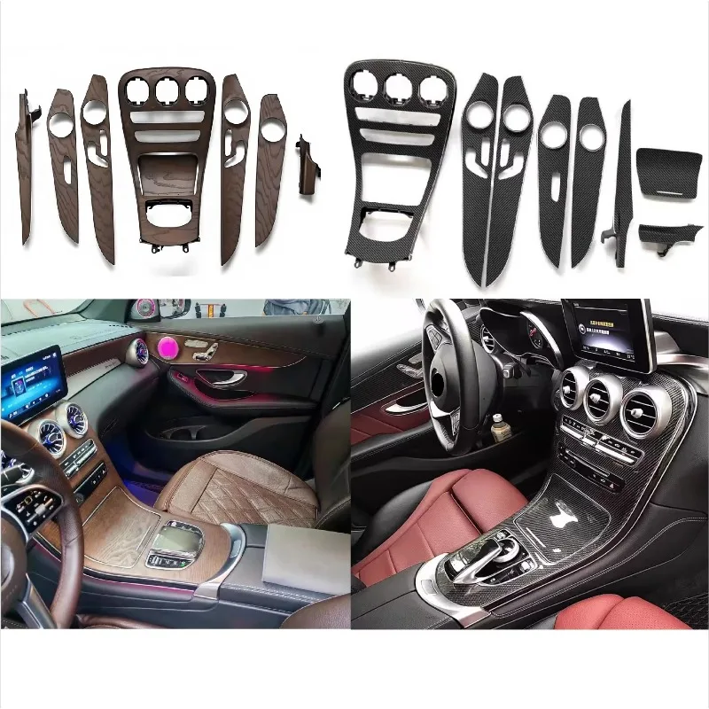 Upgrade Replacement Part For Center Console Gear Shift Panel Frame Of Mercedes-Benz C-Class W205 GLC X253 C260L AMG C260 15-2022