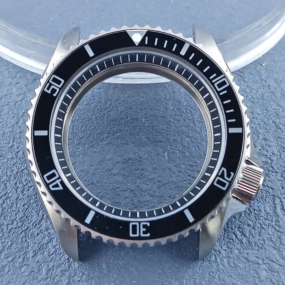 Aluminum sapphire flat glass transparent back cover suitable for NH35 NH36 automatic movement 10BAR waterproof