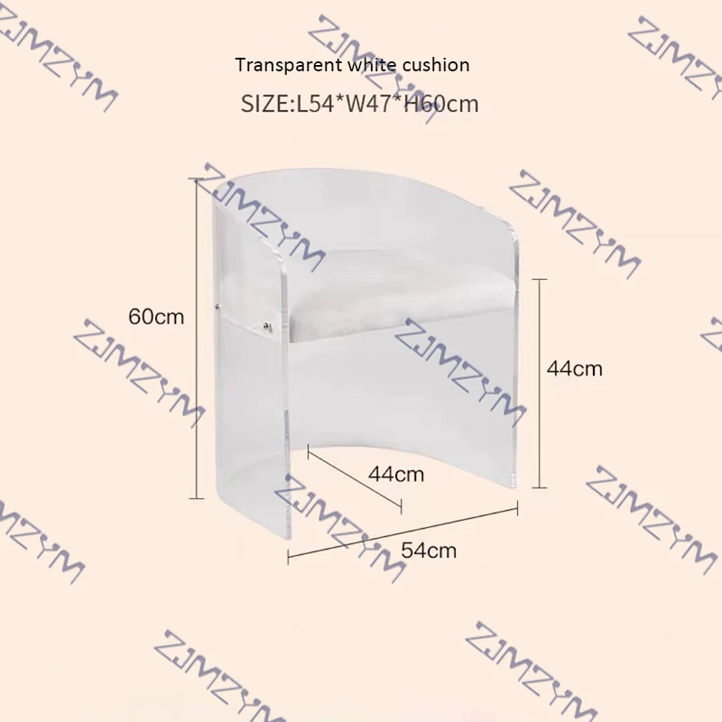 Акриловый Обеденный стул с прозрачными кристаллами, кофейный барный стул, Скандинавская спинка для отдыха, офисное кресло, домашний декор