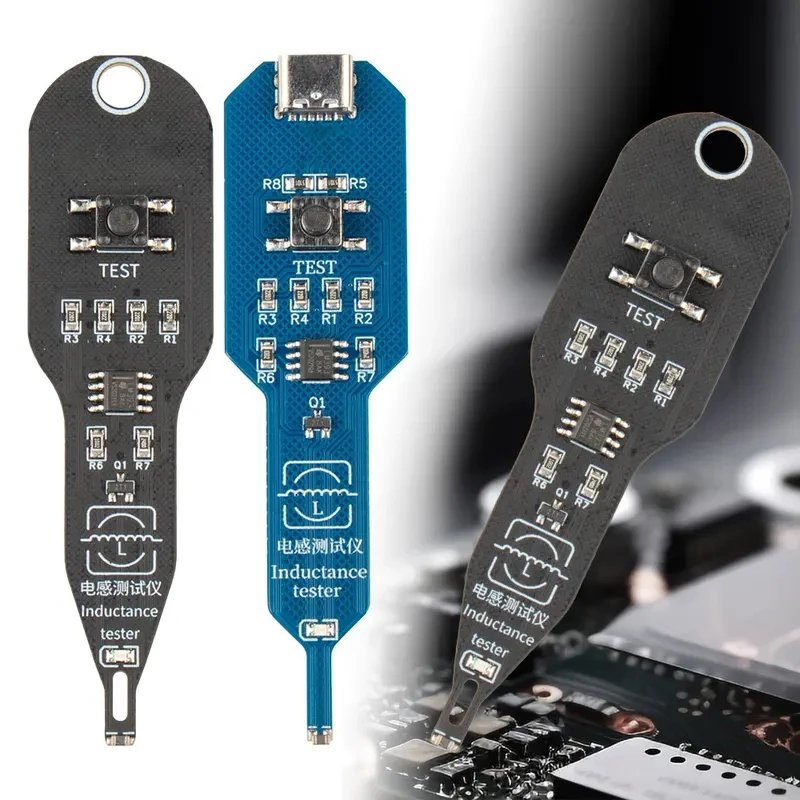 M093 Inductance Tester Motherboard Coil Tester Inductor Detector Repair Tool Electromagnetic Induction Quick Fault Check for PC