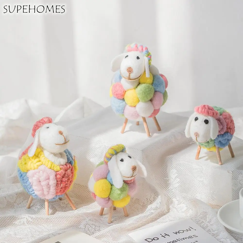 Sheep Doll Mini Felt Sheep Decoration Christmas Doll Cute Toys Desktop Decorations Christmas Tree Decorative Hangings