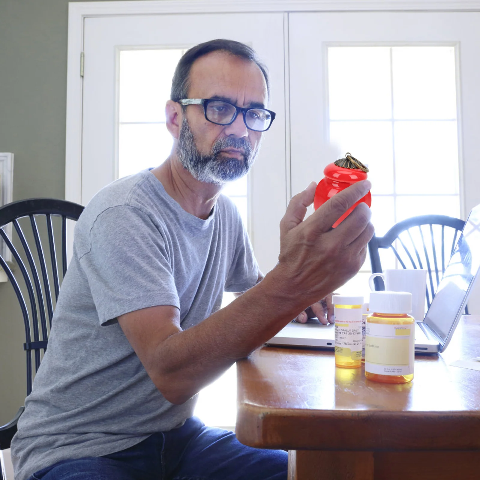 

4 Pcs Tea Canister Storage Jars with Lids Ceramic Containers Canisters Small Holder Cans