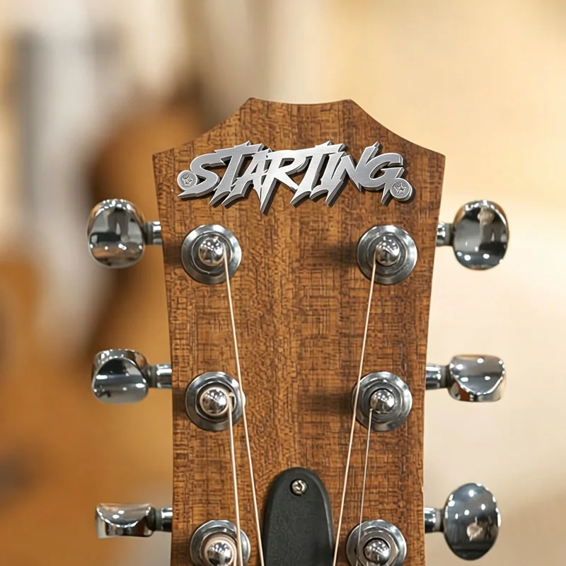 [Custom Products] Personalized Metal Nameplates for Guitar Decoration—The Perfect Gift for Music Lovers